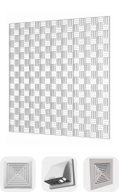 Потолочные вентиляционные решетки