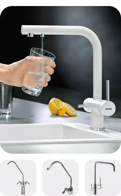 Кухонные смесители с изливом для фильтрованной воды