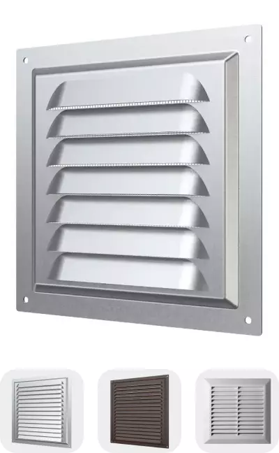 Вентиляционные решетки с сеткой