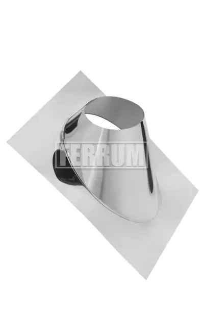 Trecere prin acoperis din inox sub unghi