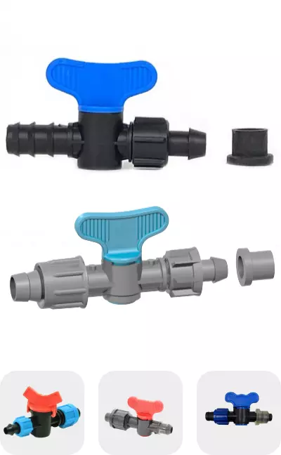 Conectori din plastic pentru sisteme de irigare prin picurare