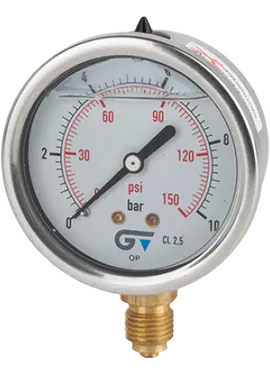 Манометр глицериновый 0-25 бар 1/4" Genebre