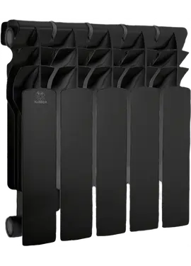Биметаллический радиатор KUBBER KUB-350B/100 Black