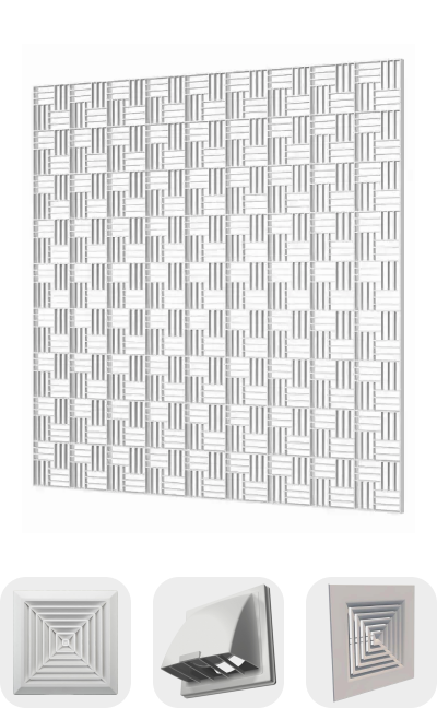 Потолочные вентиляционные решетки