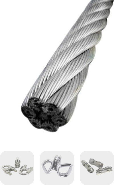 Нержавеющие тросы и крепежи