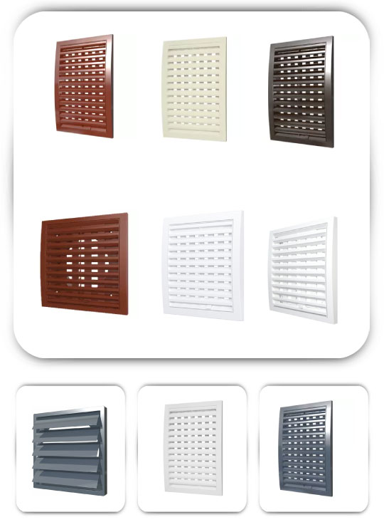 Приточно-вытяжные разъемные решетки