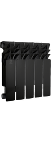 Биметаллический радиатор KUBBER KUB-350B/100 Black