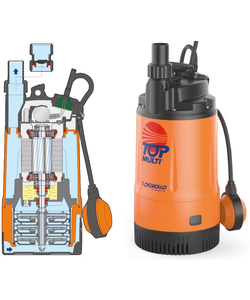 Погружной насос с многолопастным колесом Pedrollo TOP MULTI 2 0,55 kW