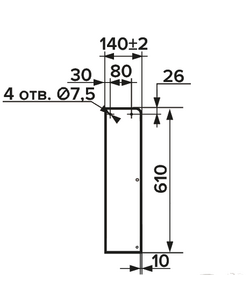 Боковина глухая для радиаторного экрана Mistral, изображение 4