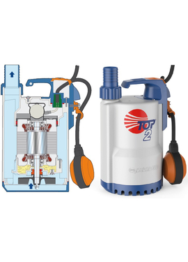 Дренажный насос для агрессивных жидкостей Pedrollo TOP-2 LA 0,37 kW