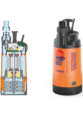 4elementsPompă submersibilă cu automatizare Pedrollo TOP MULTI - TECH 2 0,55 kW