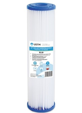 4elementsCartus plisat din polipropilena Big Blue 10'', 20 microni USTM  
