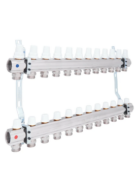 4elementsColector pentru incalzire prin pardoseala 1" x 12 iesiri ICMA