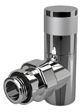 Вентиль ручной регулировки, угловой PIANO (хром), 1/2'' Royal Thermo