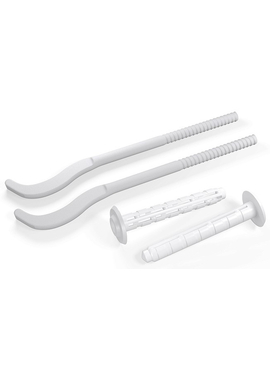 4elementsSet console plate cu dibluri 7,2x170mm, albe Royal Thermo