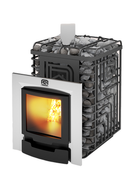 Печь для бани Теплодар СИБИРСКИЙ УТЕС-20 ЛП Профи Панорама (без двери 16"/обрамления) 20 kW