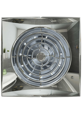 Дизайнерский вытяжной вентилятор с обратным клапаном DICITI AURA 4C D100 Chrome