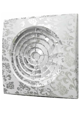Дизайнерский вытяжной вентилятор с обратным клапаном DICITI AURA 4C D100 White Design