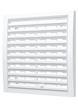 4elementsGrila ventilatie exterioara ASA-plastic reglabila Era 20x20 White