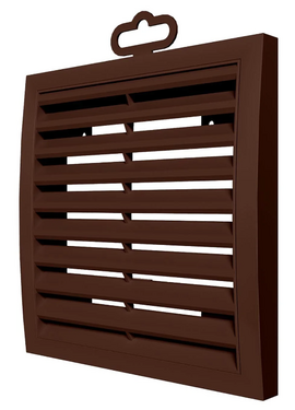 4elementsGrila pentru ventilatie exterioara ASA-plastic Era 15o15 Brown