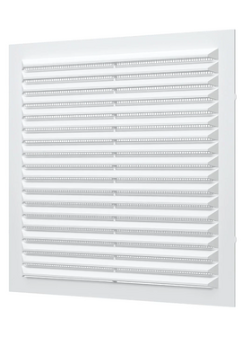Вытяжная вентиляционная решетка с сеткой Mistral 19x19 White