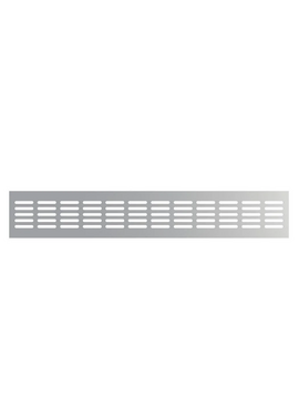 Вентиляционная решетка для дверей и подоконников Mistral 48х8 Silver