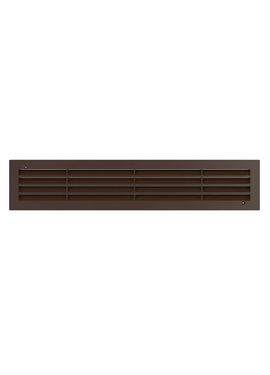 Дверная переточная решетка двухсторонняя Mistral 44х9 Brown