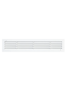 Дверная переточная решетка двухсторонняя Mistral 44х9 White