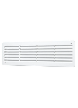 Дверная переточная решетка двухсторонняя Mistral 45х13 White