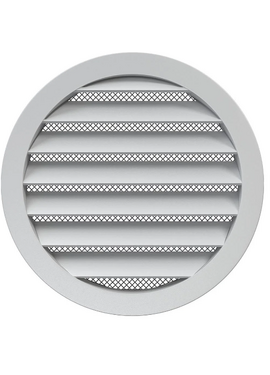 4elementsGrila pentru ventilatie rotunda exterioara Era Street Line D125 Aluminium