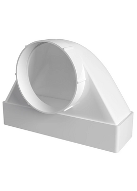 Соединитель угловой плоского воздуховода с распределителями Mistral 6х20 D100