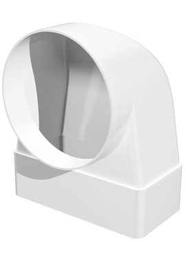 Соединитель угловой плоского воздуховода с круглым 90° 6х20 д.100