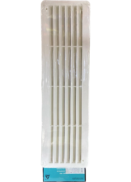 Дверная переточная решетка двухсторонняя Aluvent 4513RD 45х13 White
