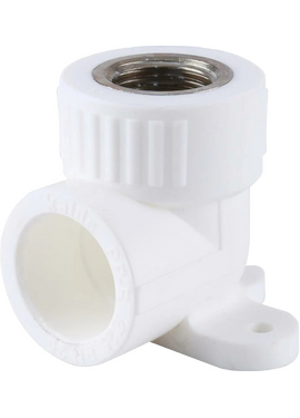 Угольник комб. с креплением 20х1/2F PN25  (водорозетка) Valfex (80/20)