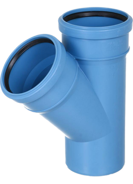 4elementsТройник Tri-Plus  110 /110 угол 45° Valsir