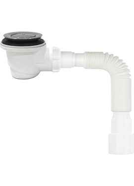 4elementsСифон для душ. поддона хром 1 1/2 под d50мм, гт 1 1/2х40/50, клик-клак, h65мм, Aquant