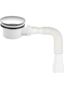 4elementsСифон для душ. поддона хром 1 1/2 под d90мм, гт40х40/50, h60мм, Aquant