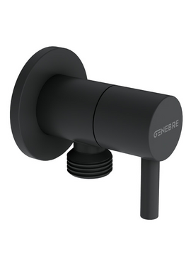 Подводной кран (угл. круглый) 1/2''х1/2'' OSLO Black Genebre