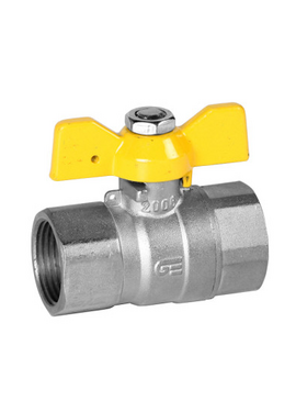 4elementsRobinet cu bila tip fluture pentru gaz 1/2" FF (crom) Genebre