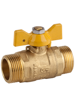 Шаровый кран для газа бабочка 3/4" MM Genebre