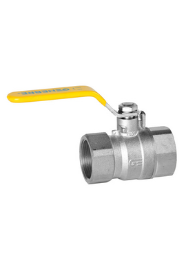 Шаровый кран для газа ручка 3/4" FF (хром)  Genebre