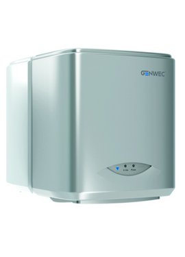 Сушка для рук, экран пластик серебро Genwec