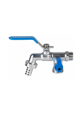 4elementsШаровой кран со штуцером "Дачник" 1/2 * 3/4 * 3/4 Genebre