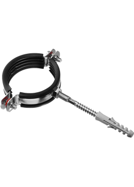 Хомут оцинков. 3'' (87 -92 мм) (в компл. шпилька M8*80 и дюбель) Ростурпласт