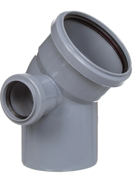 Отвод 110/50/45 правый Ростурпласт