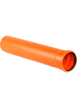 Труба гладкая наруж. ПП д.110 L= 3м (S=3.4 мм) Ростурпласт