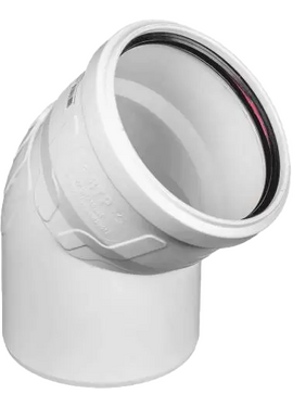 Отвод малошумной канализации д.110 угол 45° ELITE Ростурпласт