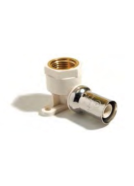 4elementsУгол с уст. рамой 16х1/2 F (металл. резьба)  PlomyPress