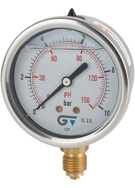 4elementsManomentru cu glicerina 0-25 bar 1/4" Genebre