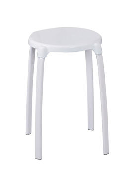 4elementsТабурет для ванной Max белый алюминий